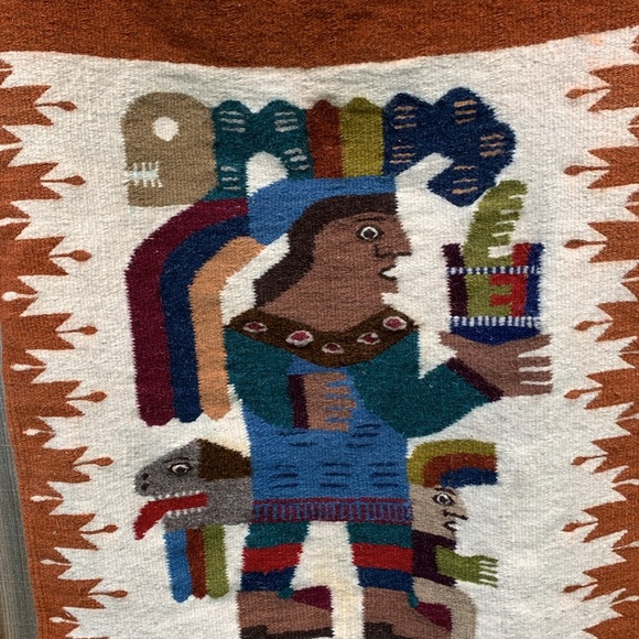 Wool tapestry handmade Mexico - Picture 4 of 13